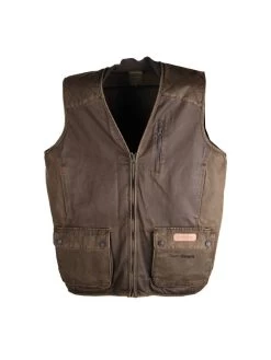 Gilet Sologne Somlys Façon Cuir Vieilli