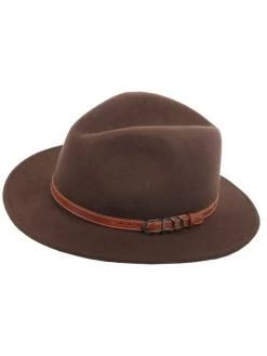 Chapeau Imperméable En Laine Somlys - Marron Clair