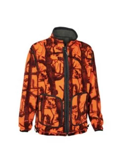 Blouson Polaire Chasse Reversible Ghostcamo Blaze/kaki Camouflage - Ghostcamo Prohunt