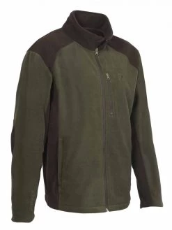 Blouson Chasse Percussion Polairecor Kaki Brodé Bécasse