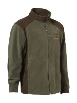 Blouson Chasse Percussion Polairecor Kaki Brodé Sanglier