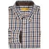 Chemise Chasse Nancay Chasse Bleu / Marron Prohunt -Chasse en plein air chemise nancay chasse bleu marron prohunt