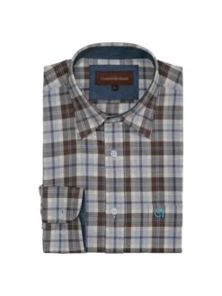 Chemise Chasse Navid Club Interchasse Marron/bleu