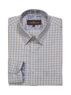 Chemise Chasse Oscar Club Interchasse Bleu/marron