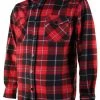 Chemise Polaire Carreaux Rouge Somlys