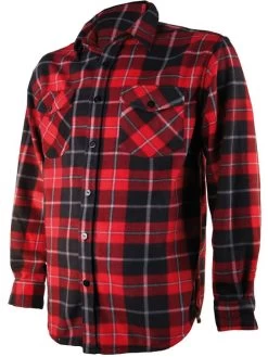 Chemise Polaire Carreaux Rouge Somlys