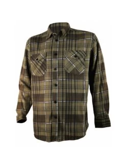 Chemise Polaire Carreaux Verte Somlys