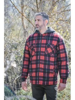 Chemise Polaire Sherpa Rouge Somlys -Chasse en plein air chemise polaire sherpa rouge 2