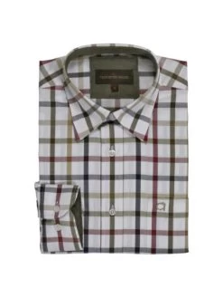 Chemise Chasse Sherlock Club Interchasse Bleu Rouge