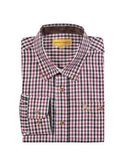 Chemise Chasse Valencay Noir / Rouge Prohunt