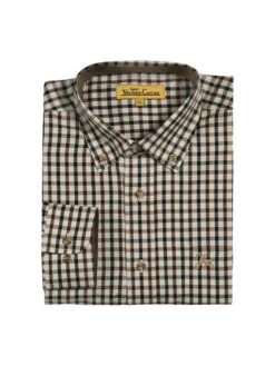 Chemise Chasse Vivien Marron / Noir Ligne Verney-Carron