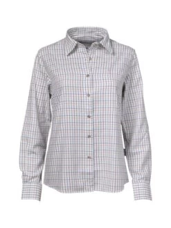 Chemisier Petits Carreaux Femme Ocre