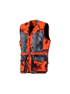 Gilet Chasse Camo Orange-forest Femme Somlys