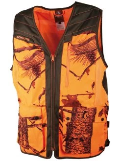 Gilet Chasse Camouflage Orange-marron Somlys