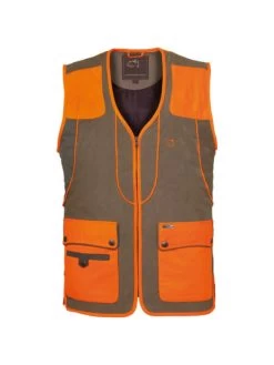 Gilet Chasse Cevrus Club Interchasse Tabac/orange