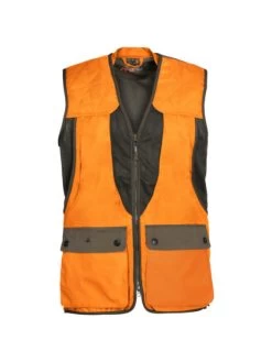 Gilet Chasse Grouse Kaki/orange Prohunt