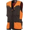Gilet Chasse Marron-orange Somlys 1 Gilet Chasse Marron-orange Somlys -Chasse en plein air gilet marron orange