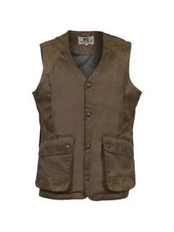 Gilet Chasse Percussion Sologne Marron