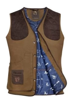 Gilet Chasse Thibault Club Interchasse Marron -Chasse en plein air gilet thibault chasse marron 1