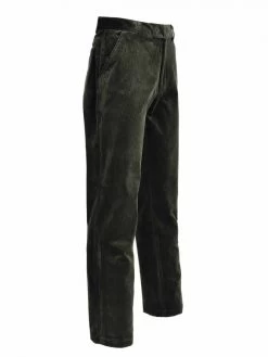 Pantalon De Chasse Percussion Velours Country Kaki