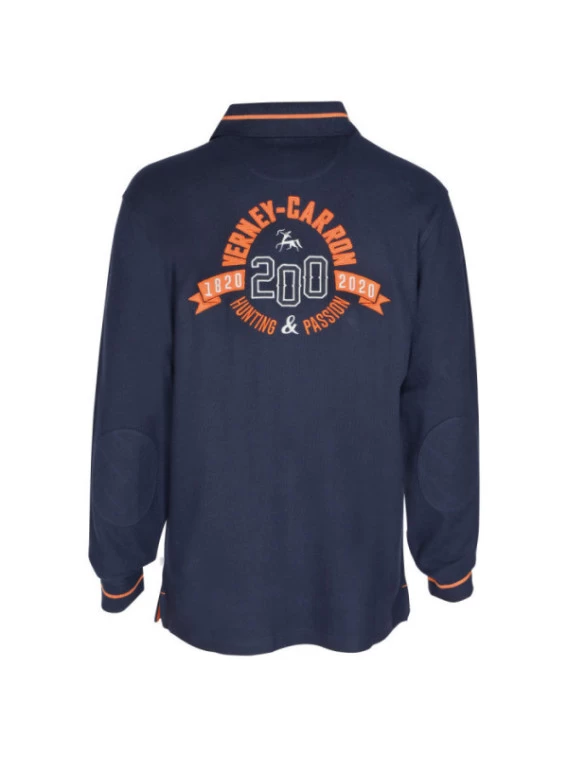 Polo Chasse 200 Manches Longues Marine Ligne Verney-Carron 4 Polo Chasse 200 Manches Longues Marine Ligne Verney-Carron – Image 2