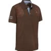 Polo Chasse Hubert Club Interchasse Marron -Chasse en plein air polo hubert chasse marron