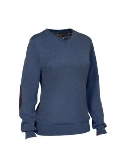 Pull Femme Chasse Arthemis Bleu Club Interchasse
