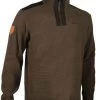 Pull Chasse Col Montant Zippé Somlys -Chasse en plein air pull col montant zippe