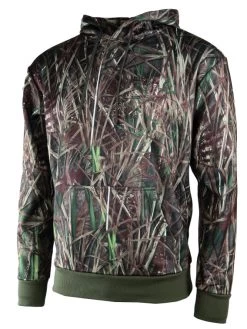 Sweat Chasse Polaire Camo Roseaux Capuche Enfant