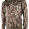 Sweat Chasse Polaire Camouflage Roseaux Somlys -Chasse en plein air sweat polaire camouflage roseaux