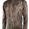 Sweat Chasse Polaire Camouflage Roseaux Capuche