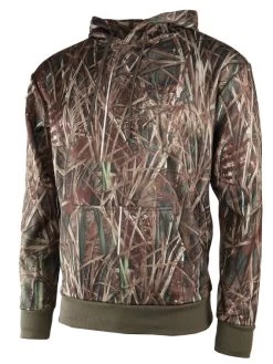 Sweat Chasse Polaire Camouflage Roseaux Capuche
