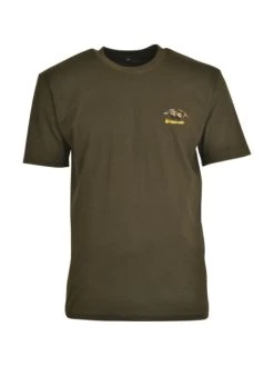 T-Shirt Brode Chasse Kaki - Sanglier
