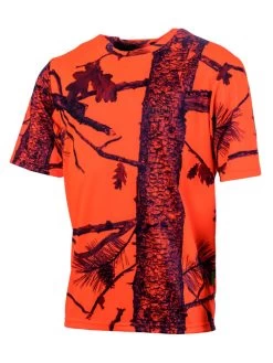 T-shirt Chasse Camo Orange Enfant Somlys