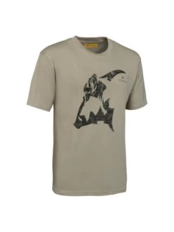 Tee-shirt Chasse Beige Imprimé Sanglier Beige Ligne Verney-Carron