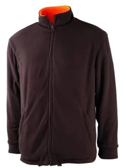 Veste Chasse Polaire Réversible Orange-vert Somlys -Chasse en plein air veste polaire reversible orange vert 2