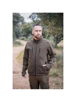 Veste Chasse Polar Reverse Orange-marron Somlys -Chasse en plein air veste polar reverse orange marron 4