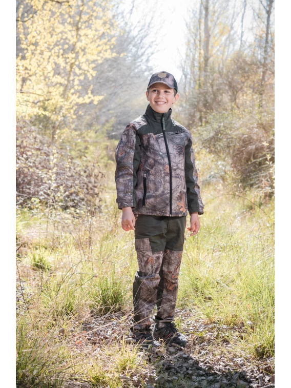 Veste Chasse Renforcée Oxford Camo Forest Enfant 4 Veste Chasse Renforcée Oxford Camo Forest Enfant – Image 2
