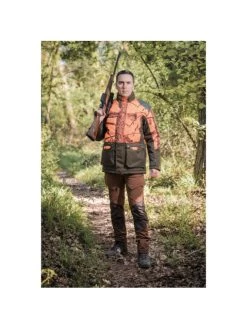 Veste Chasse Treeland Camouflage Orange-3DX -Chasse en plein air veste treeland camouflage orange 3dx 3